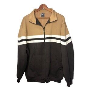 GL Vibes Gold Label Denim Men’s Full Zip Stripe Detail Jacket